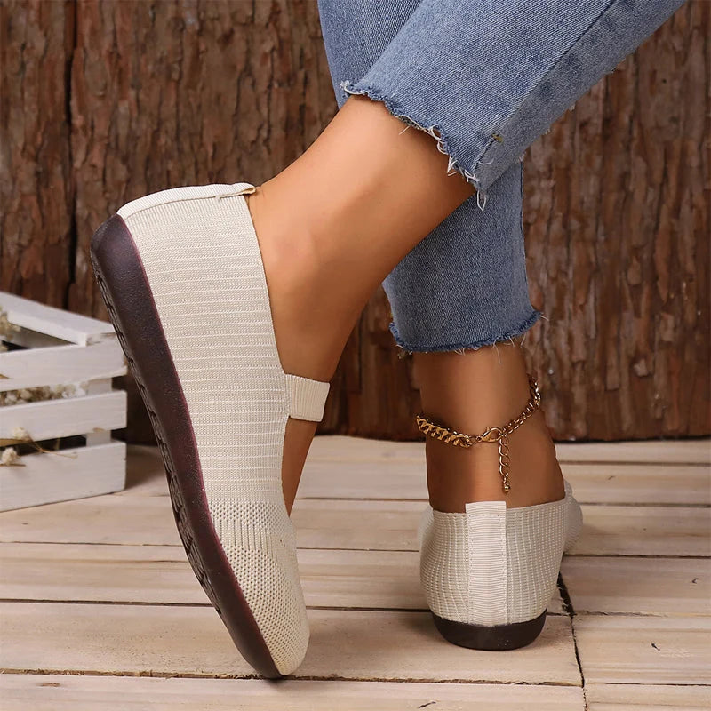 Women's Mary Jane Knit Ballet Flats