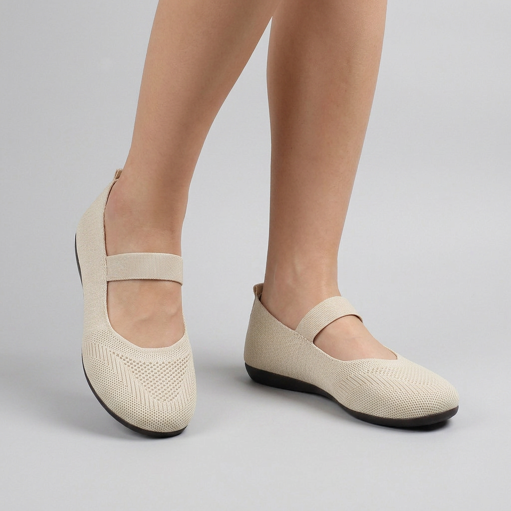 Women's Mary Jane Knit Ballet Flats