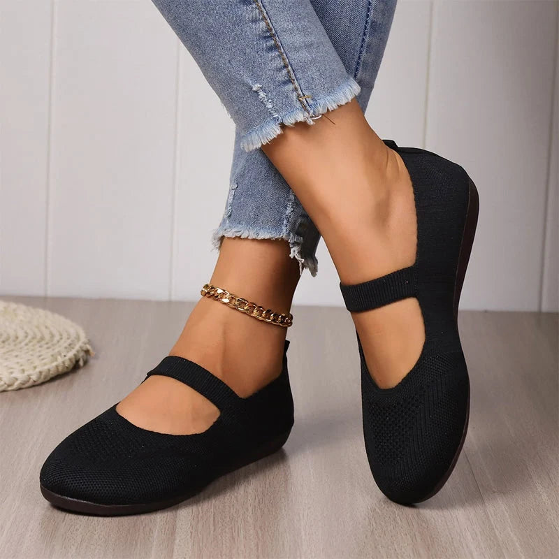 Women's Mary Jane Knit Ballet Flats