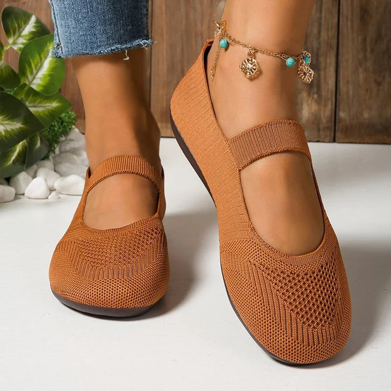 Women's Mary Jane Knit Ballet Flats
