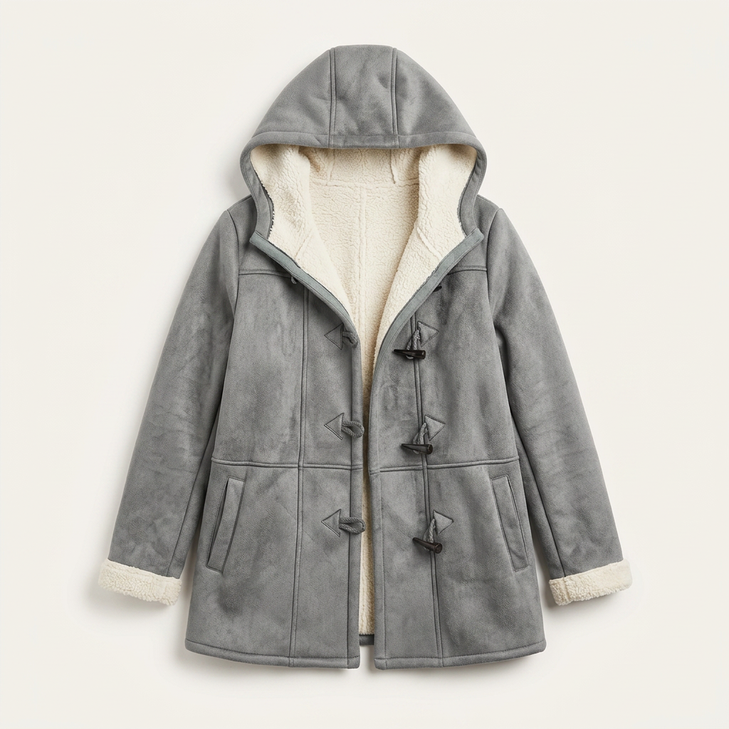 Women’s Mid-Length Coat Toggle Closure