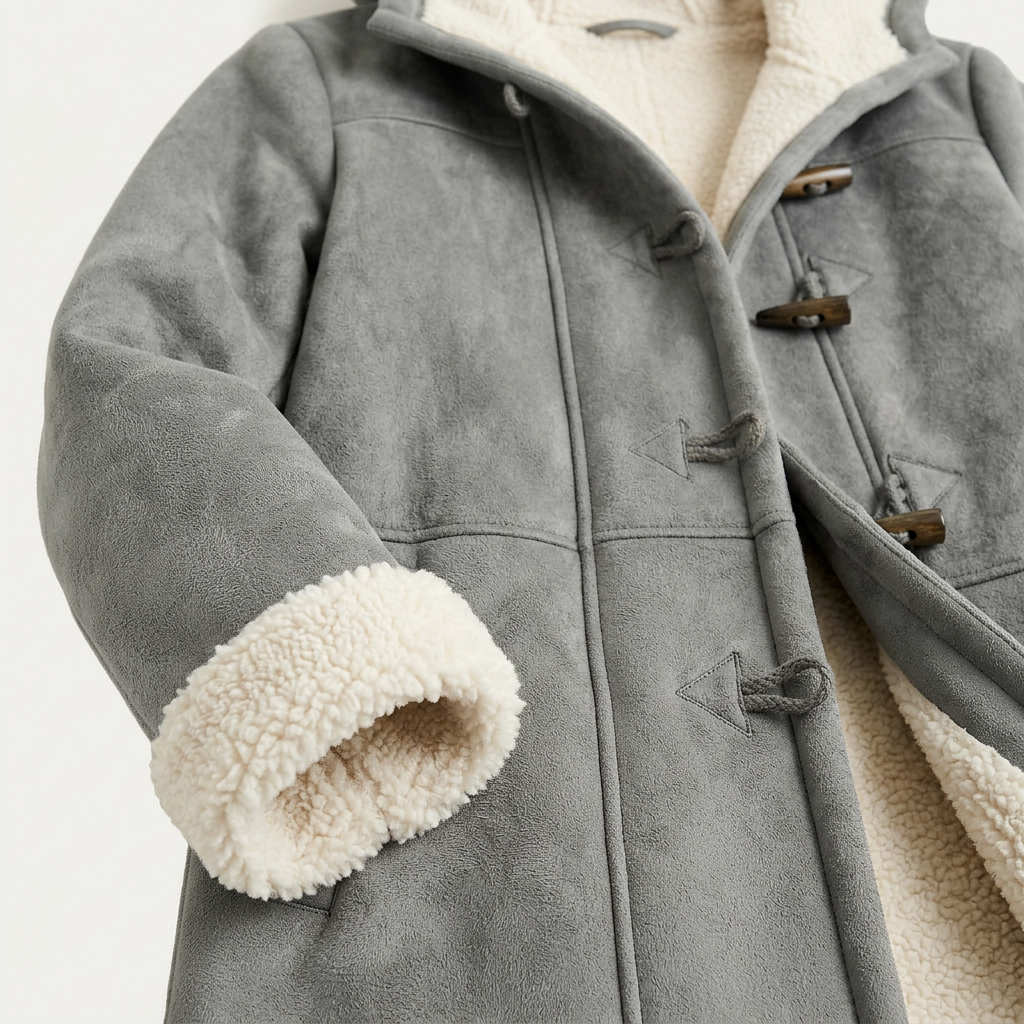 Women’s Mid-Length Coat Toggle Closure