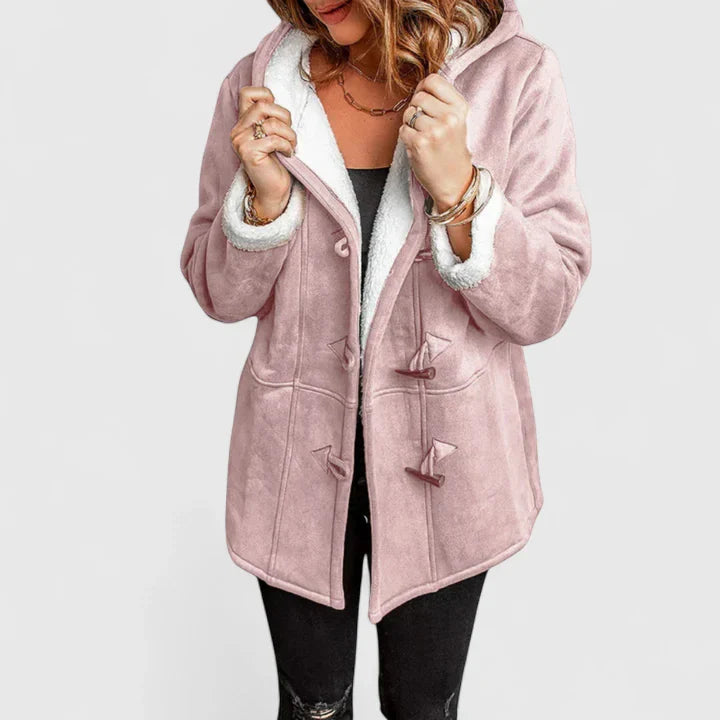 Women’s Mid-Length Coat Toggle Closure