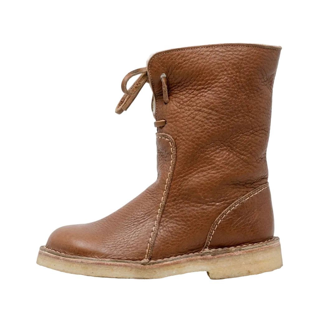 Women’s Mid Calf Boots with Front Tie Detail
