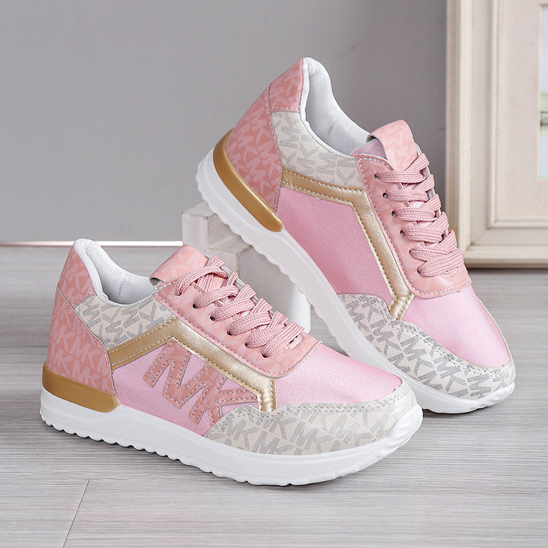 Elara Haus White Sneakers Women - Breathable Fabric Non-Slip Sole 5