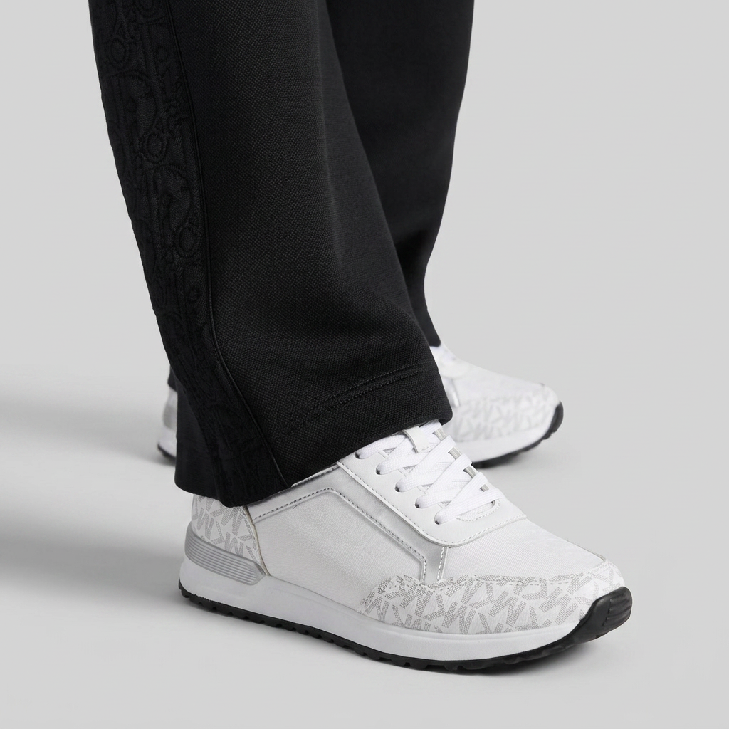 Women's Monogram Print Low-Top Sneakers