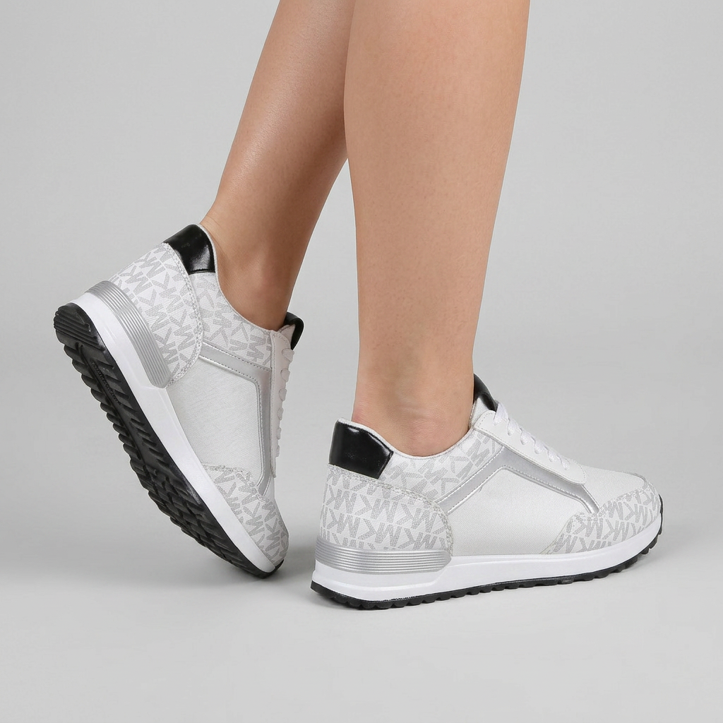 Women's Monogram Print Low-Top Sneakers