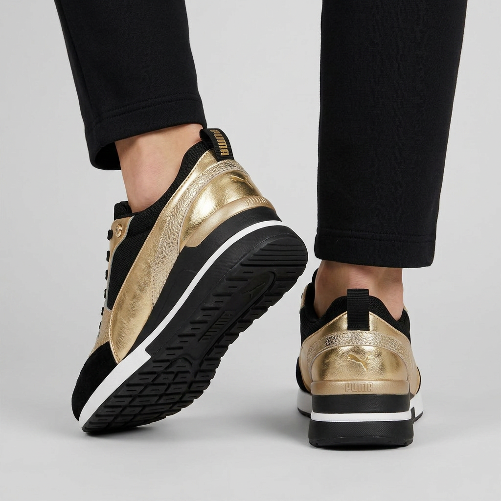 Women's Multi-Panel Low-Wedge Platform Sneakers