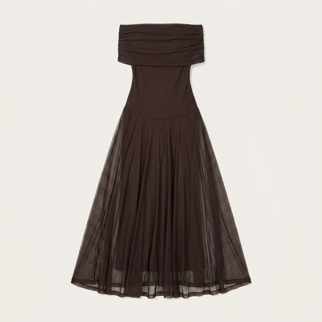 Women's Off-Shoulder Maxi Dress