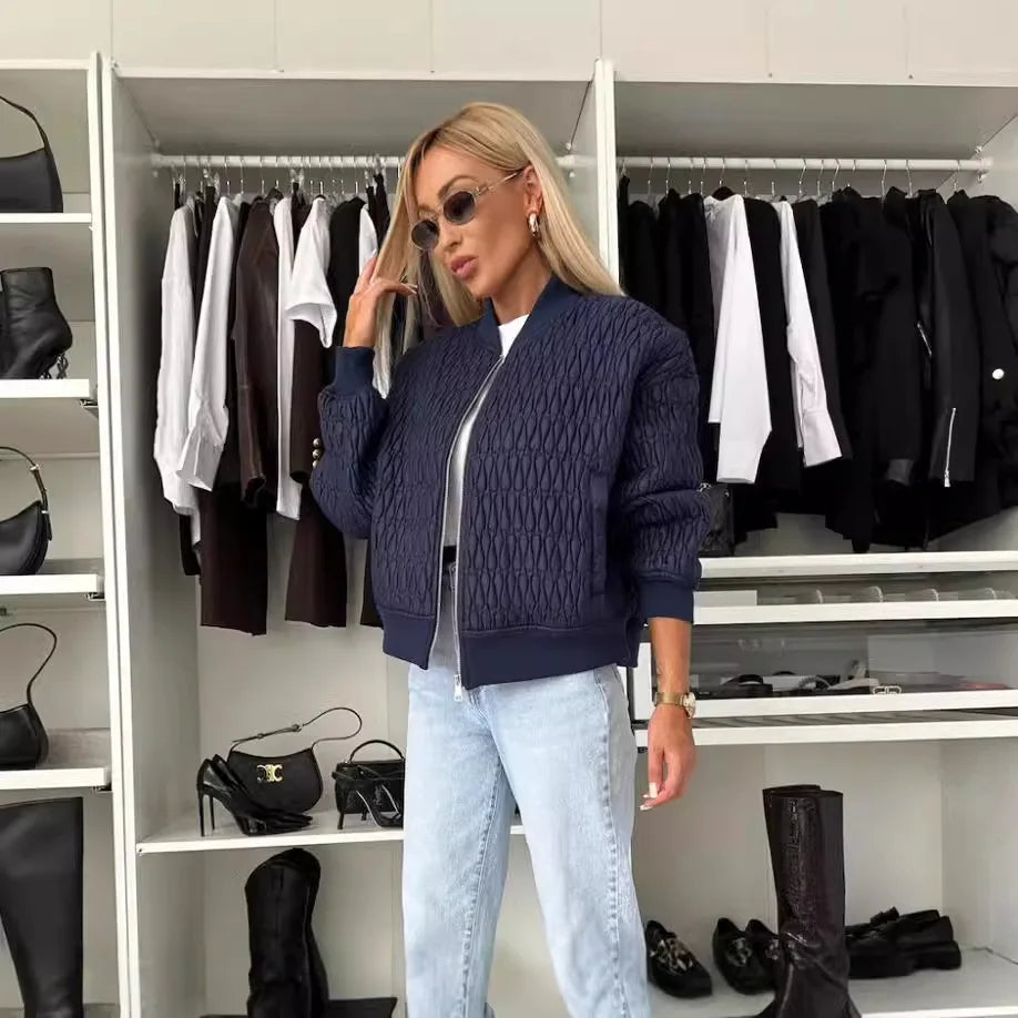 Women’s Outerwear Jacket Long Sleeve Banded Trims