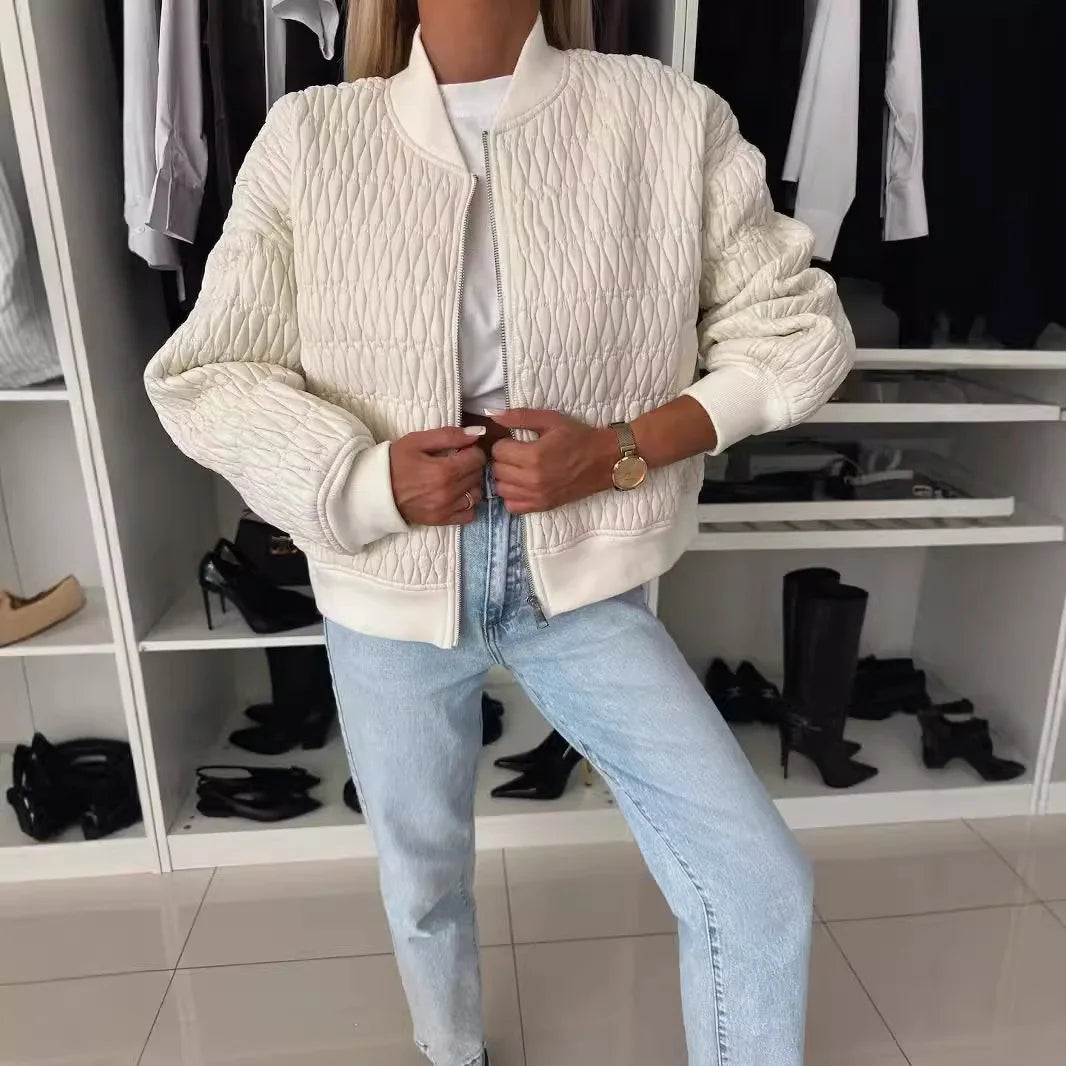Women’s Outerwear Jacket Long Sleeve Banded Trims