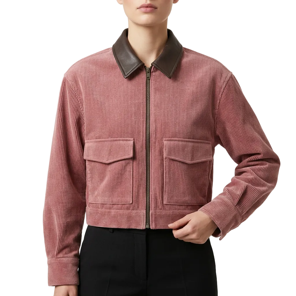 Women’s Outerwear Jacket Long Sleeve Dual-Snap Cuffs