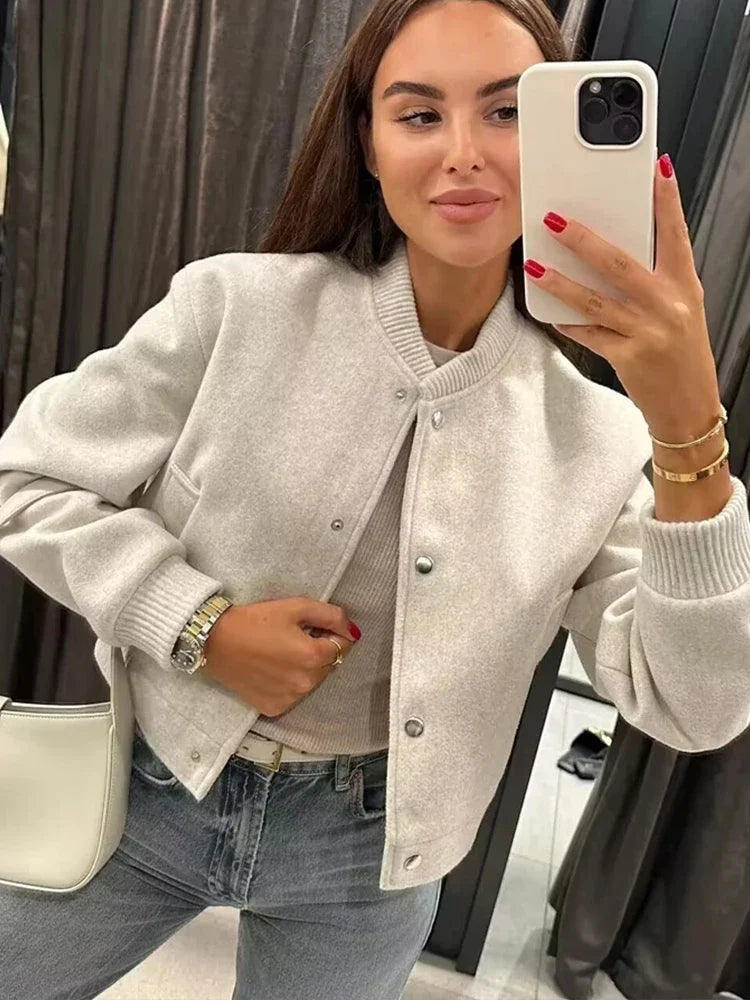 Women’s Outerwear Jacket Long Sleeve Open Front