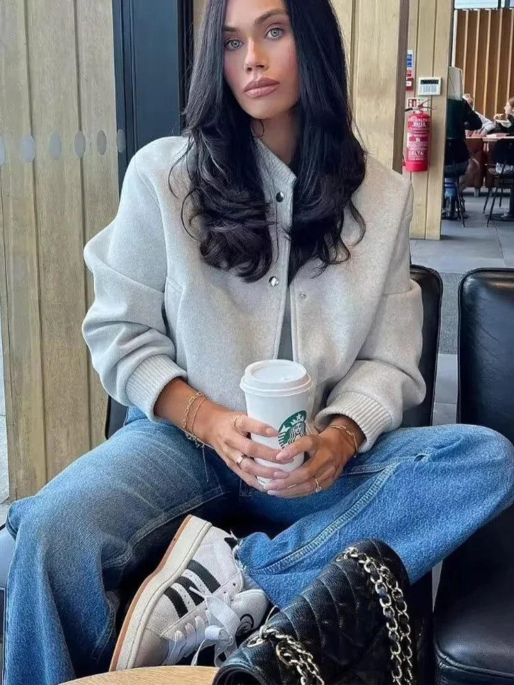 Women’s Outerwear Jacket Long Sleeve Open Front