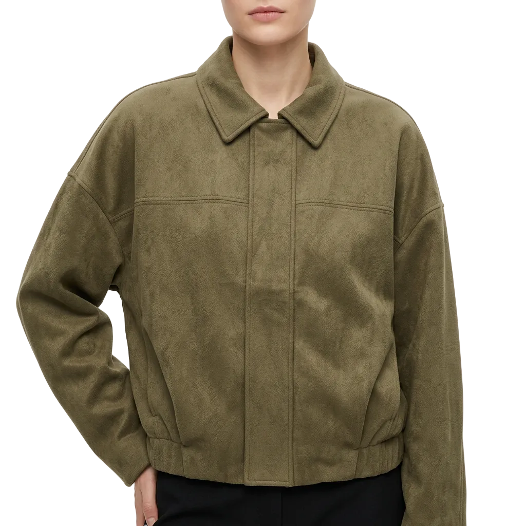 Women’s Outerwear Jacket Long Sleeve Straight Hem