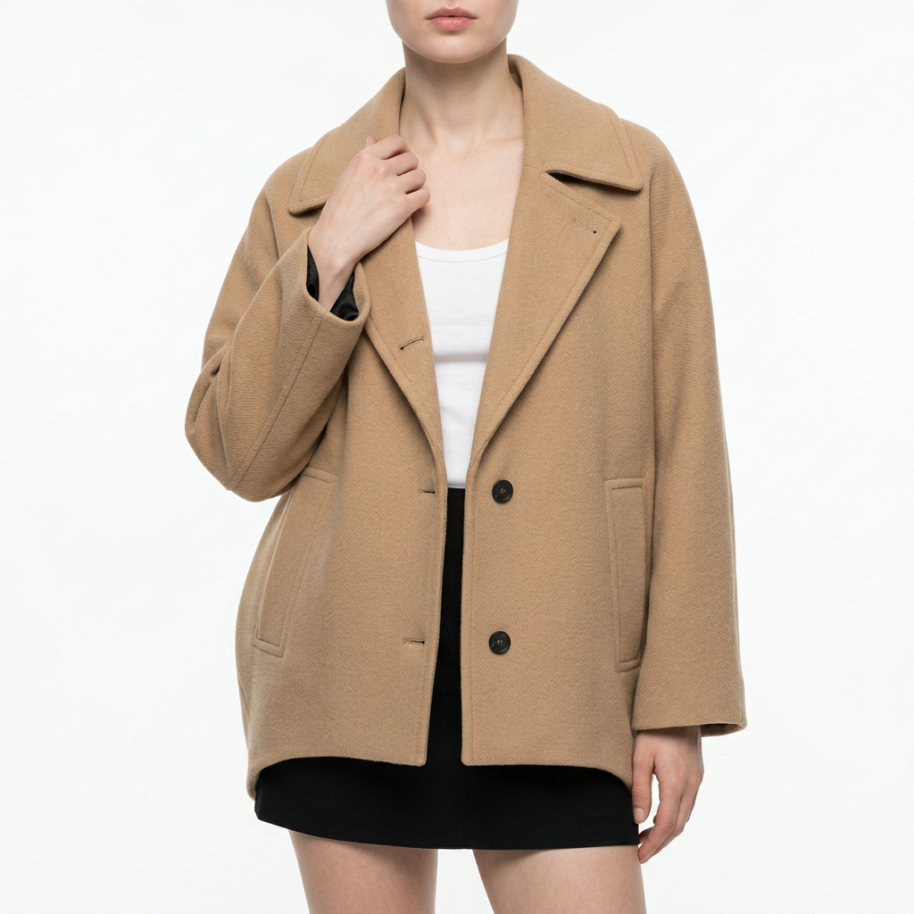 Women's Oversized Pocket Button Coat