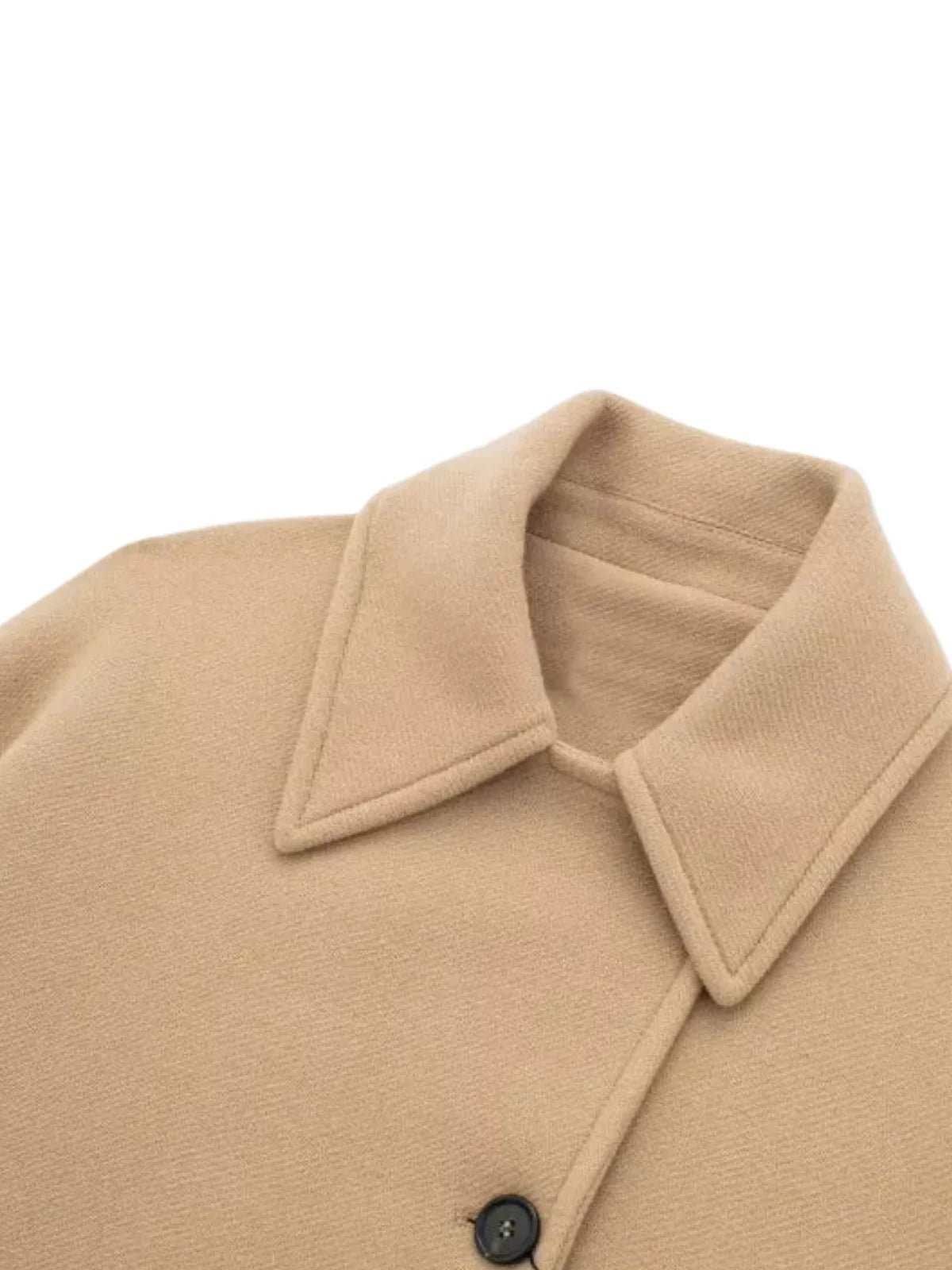Solid Oversized Pocket Button Coat 7