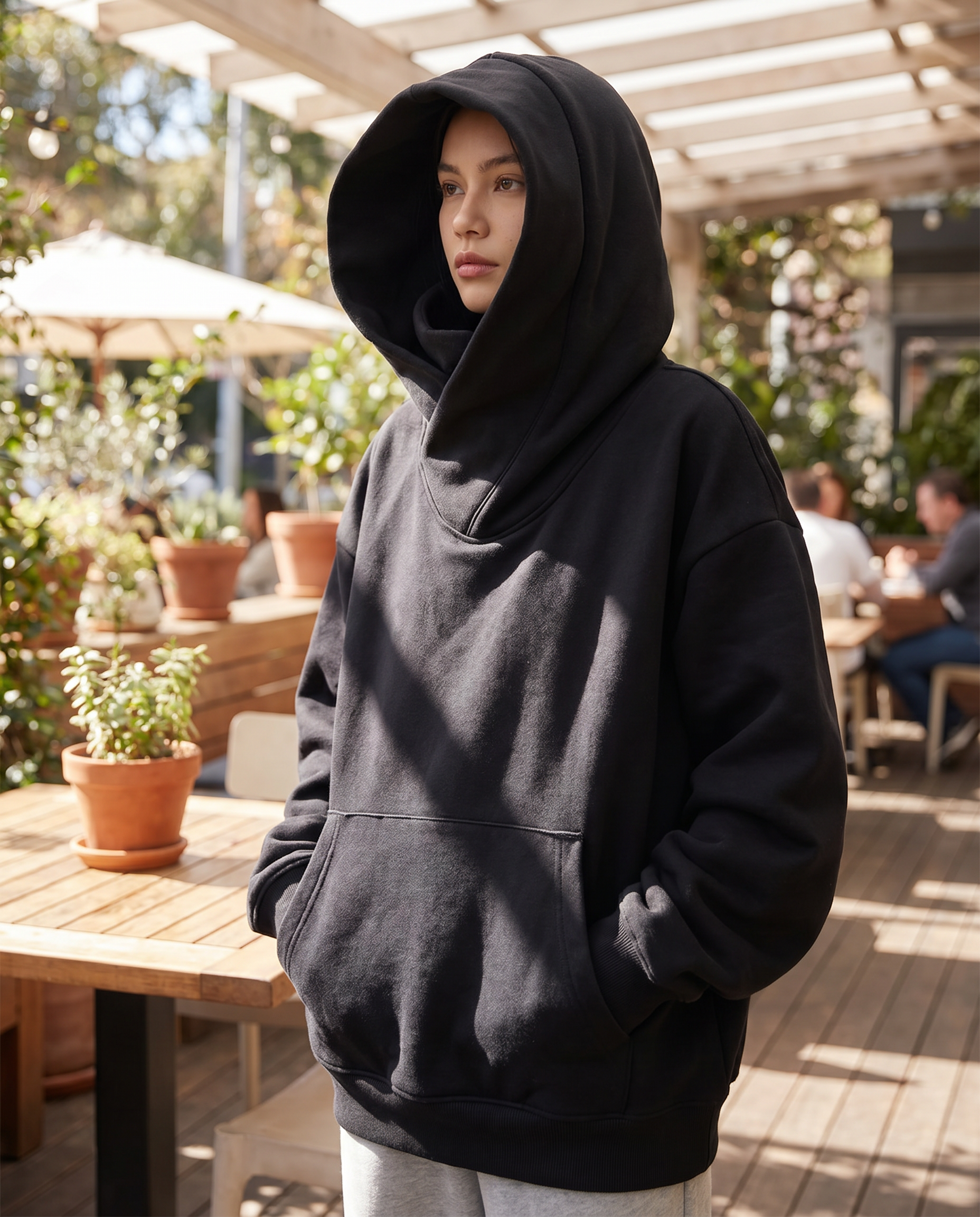 Oversized Women's turtleneck sweatshirt 0