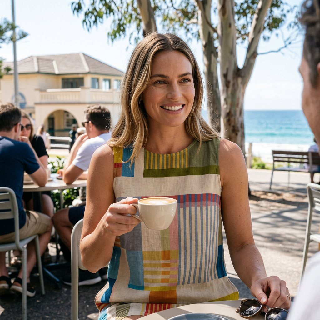 Women's Patchwork Sleeveless Midi Dress