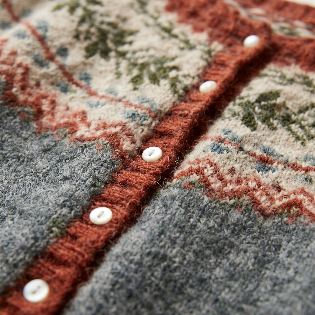 Women’s Patterned Cardigan Button Down Front