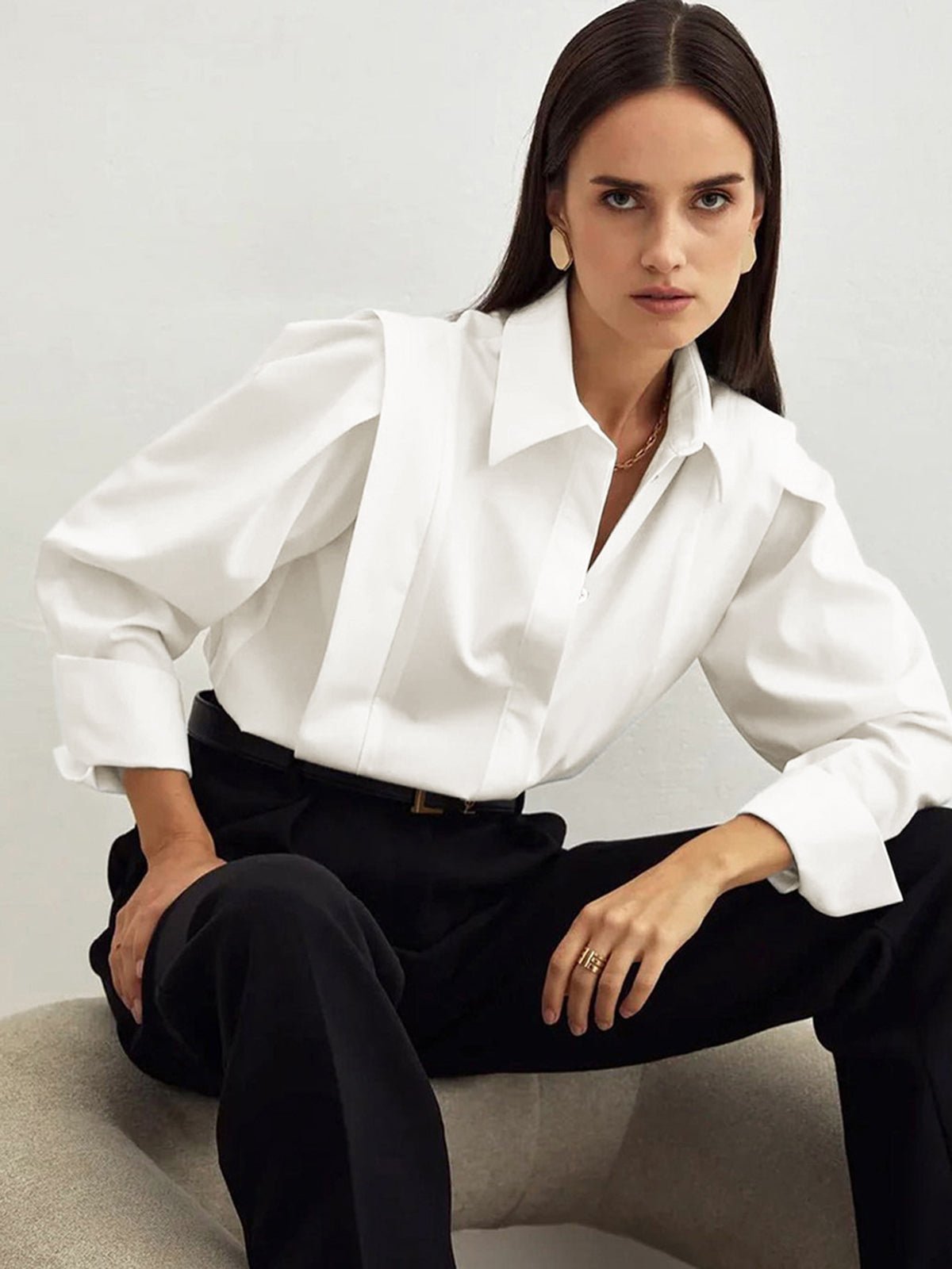 Button Down Square Shirt 0
