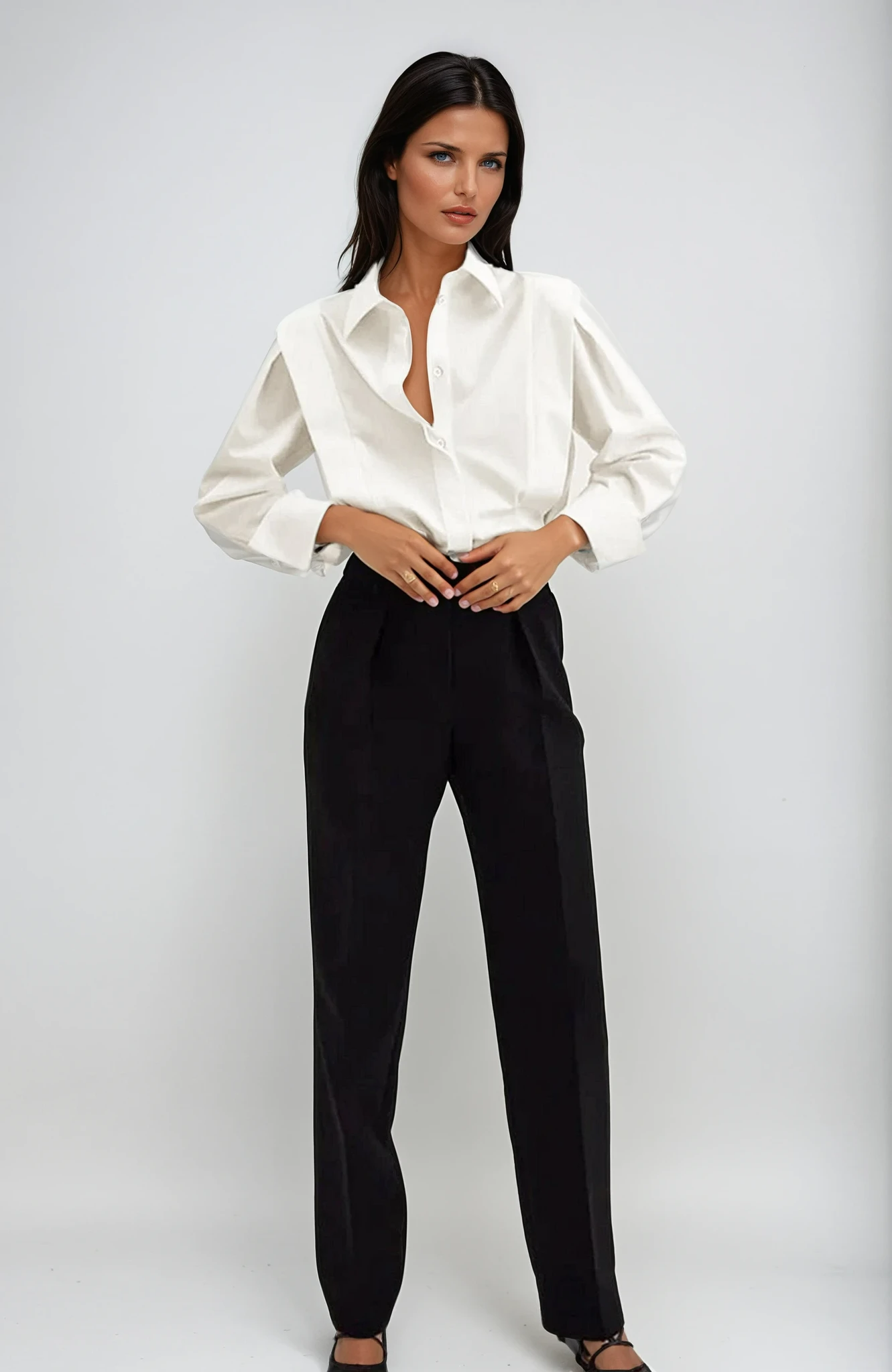 Button Down Square Shirt 1