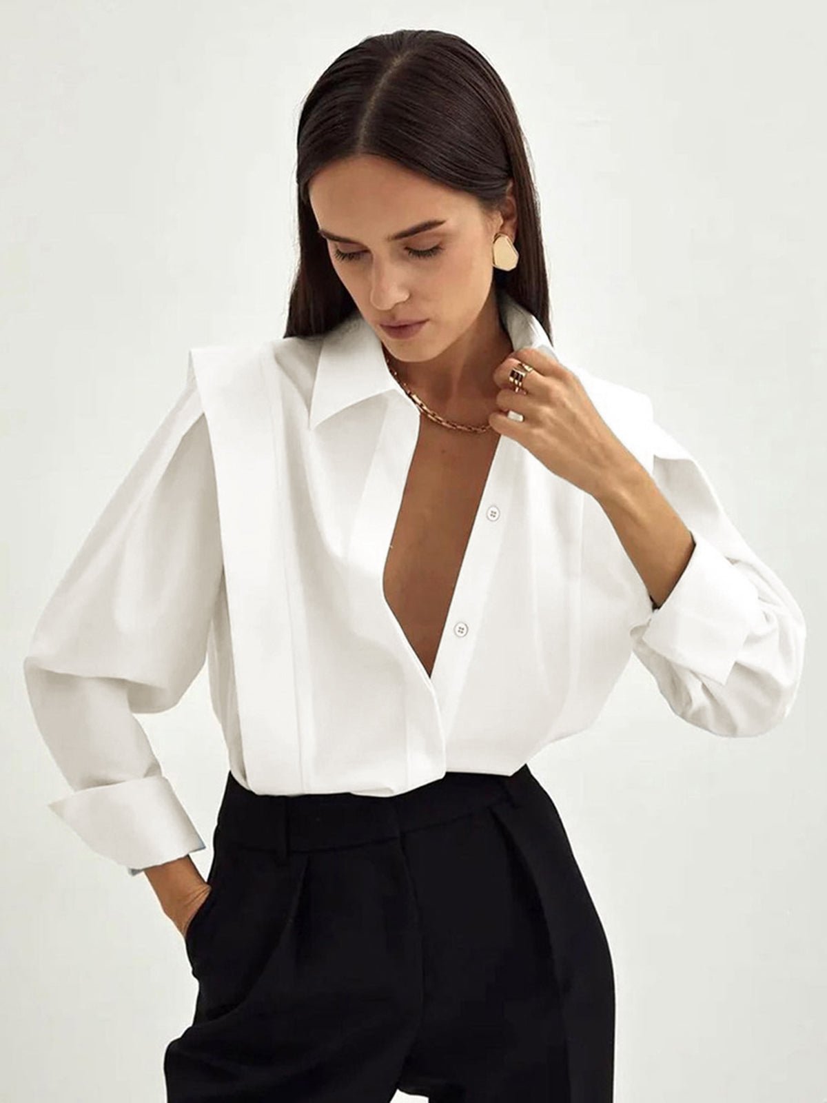 Button Down Square Shirt 2