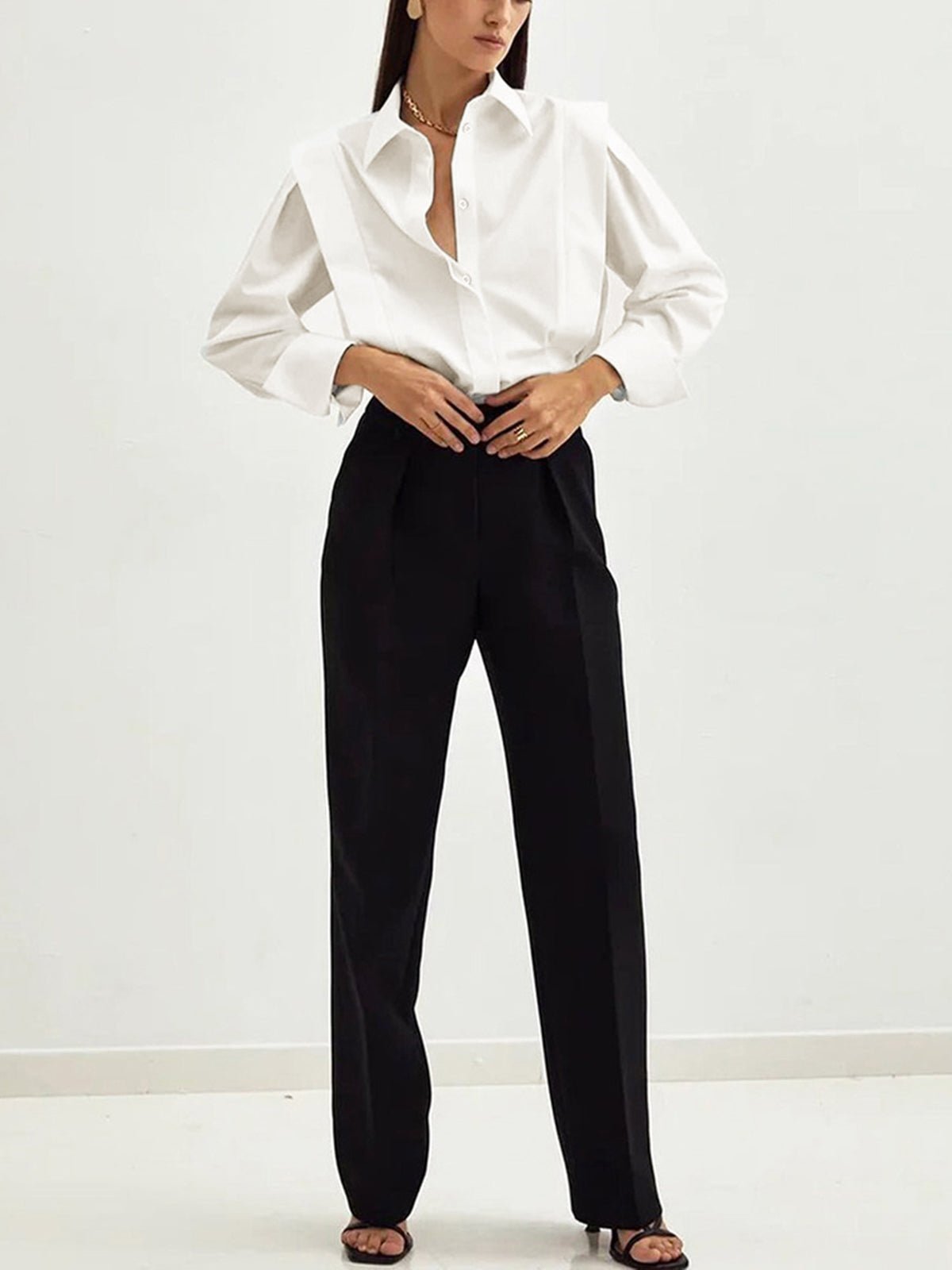 Button Down Square Shirt 4