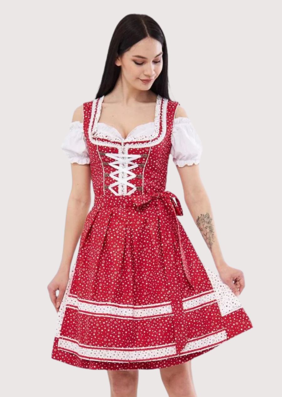Women’s Cherry Red Dirndl Outfit 0