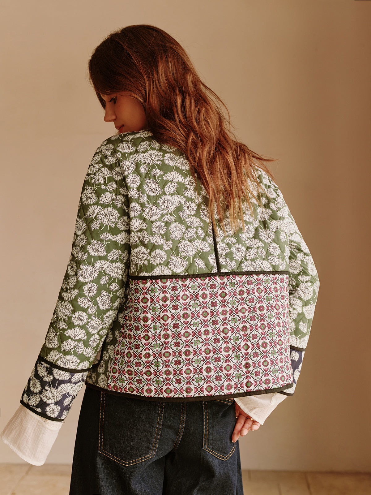 Lennox Floral Quilted Jacket – Multicolored, Bohemian and Authentic for a Unique Style 6