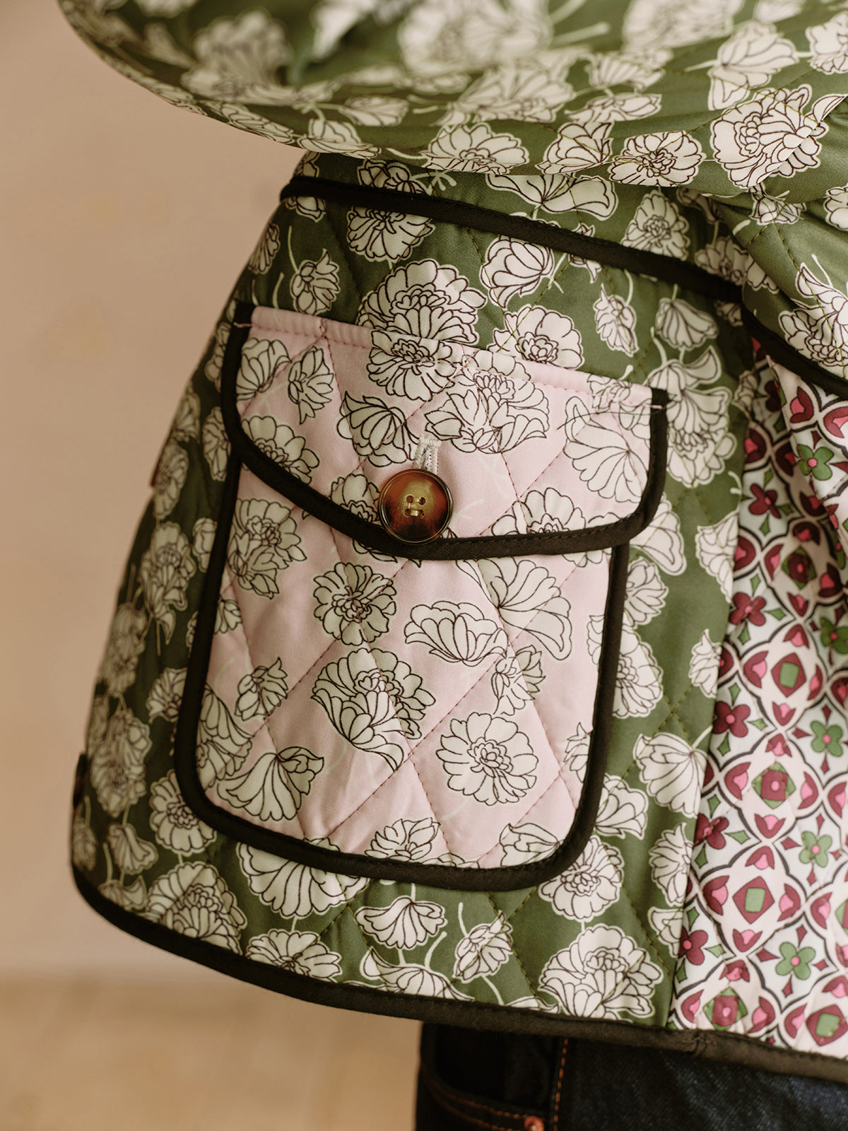 Lennox Floral Quilted Jacket – Multicolored, Bohemian and Authentic for a Unique Style 5