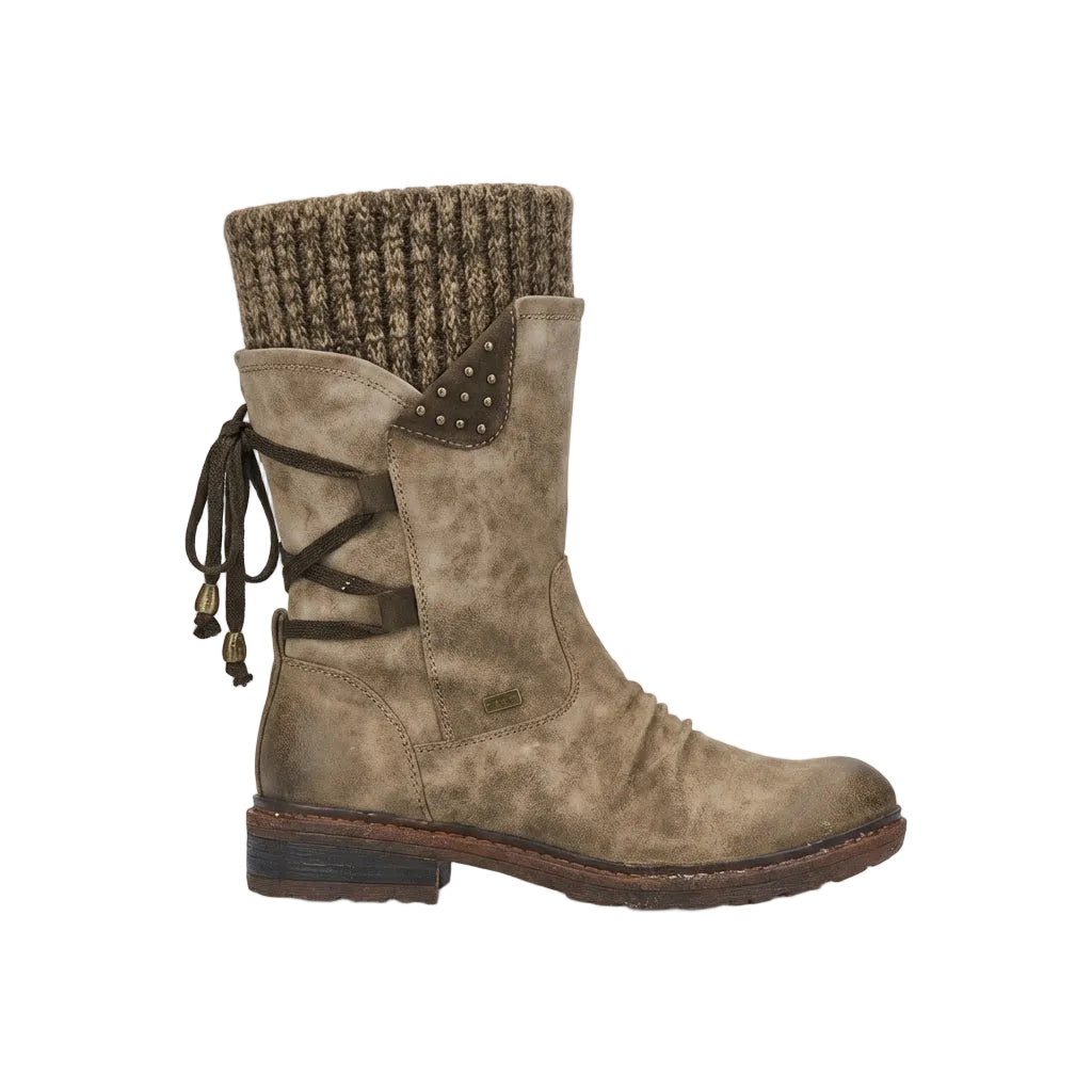 Women’s Pull On Boots with Back Lace Detail