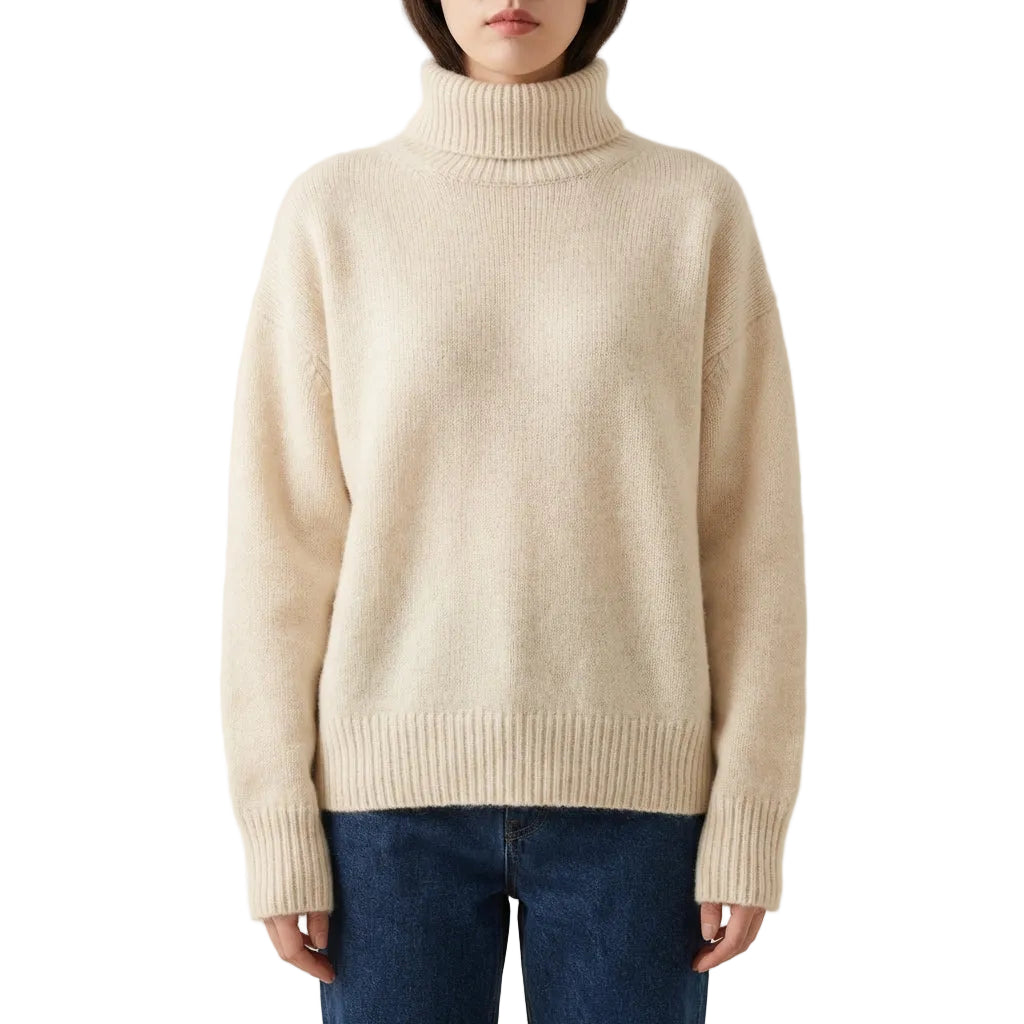 Women’s Pullover Sweater Banded Cuffs and Hem