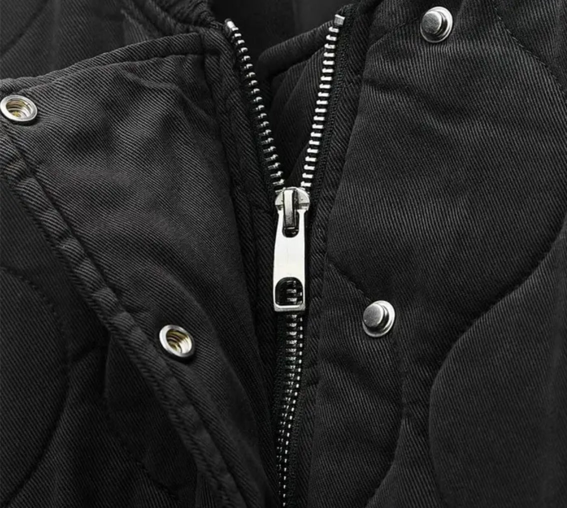 Women's Relaxed Fit Quilted Bomber Jacket 3