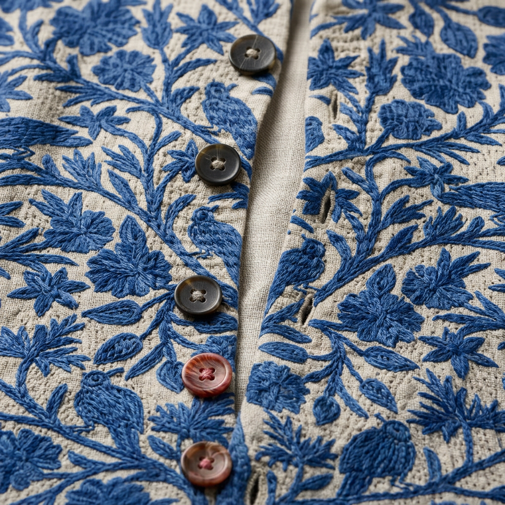 Women’s Round Neck Cardigan Button Closure