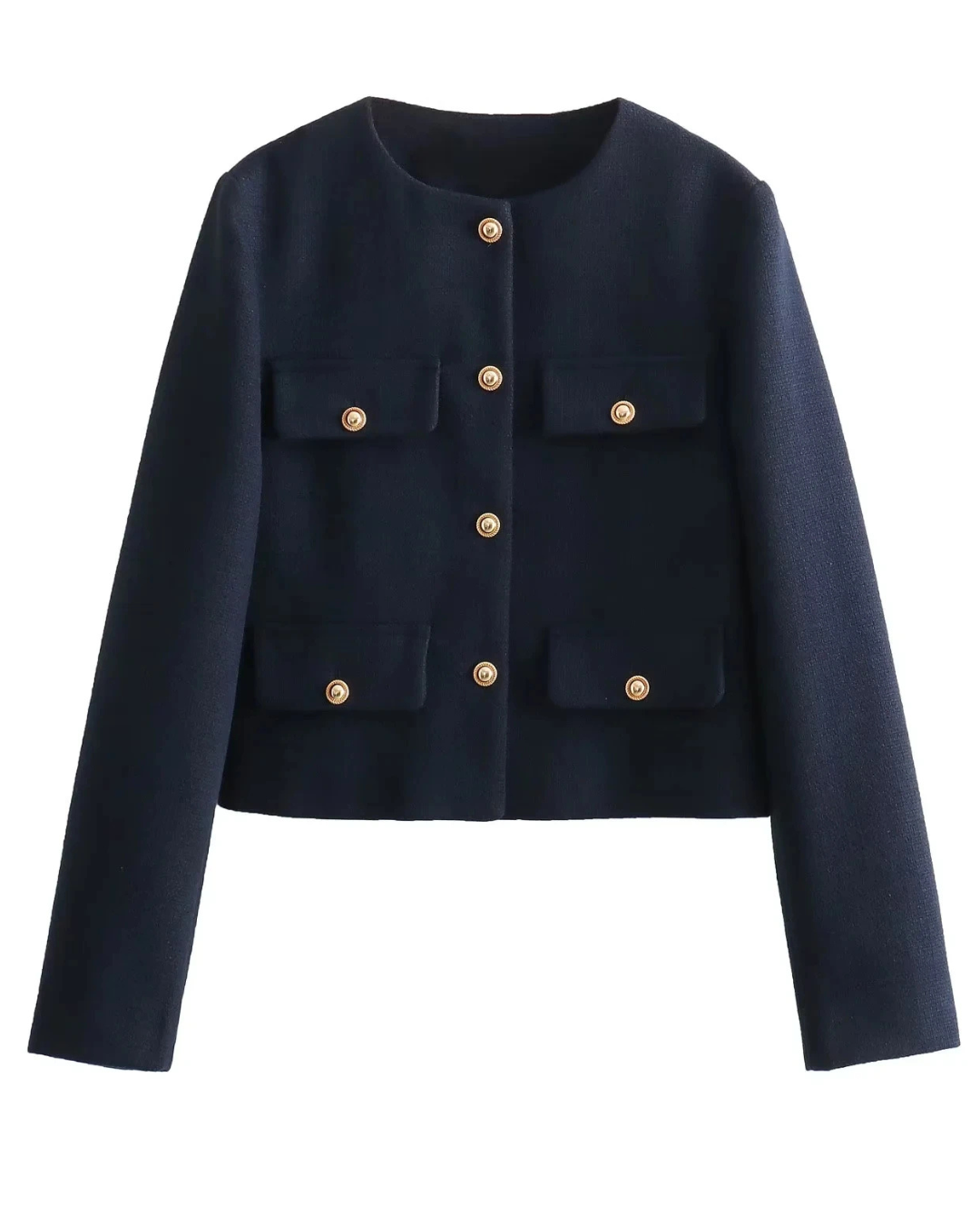 Sara Luxury Women's Jacket – Fitted Jacket with Gold Buttons and Elegant Silhouette 0