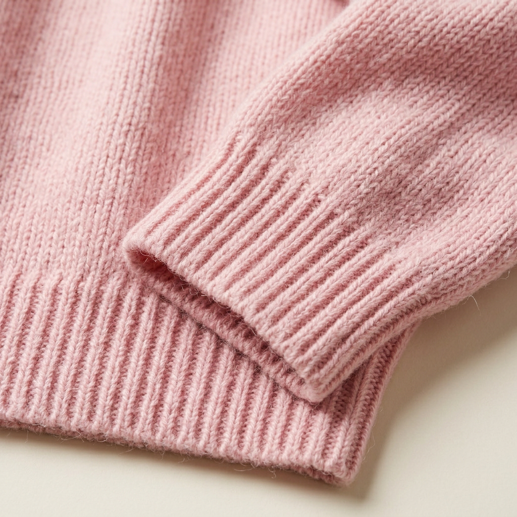 Women’s Round Neck Knit Sweater Dropped Shoulders