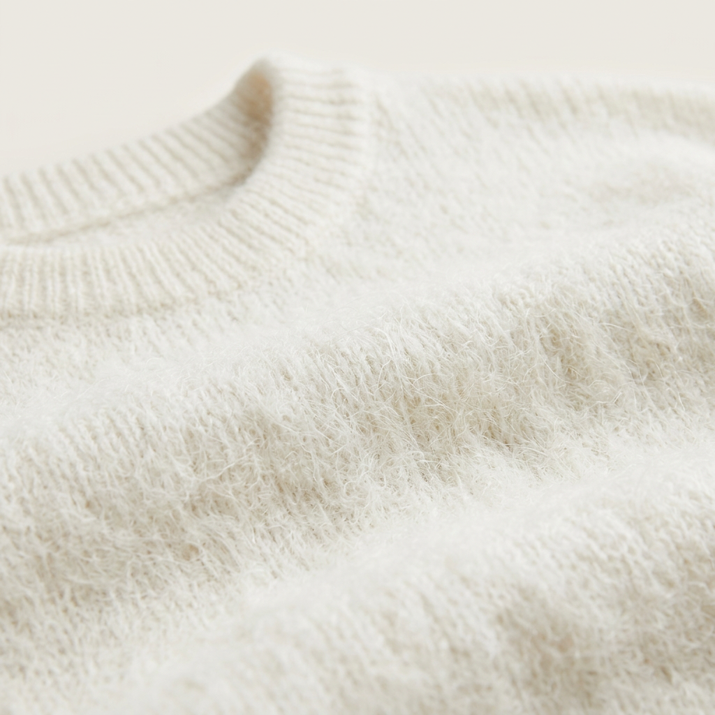 Women’s Round Neck Sweater Flat Wide Cuffs