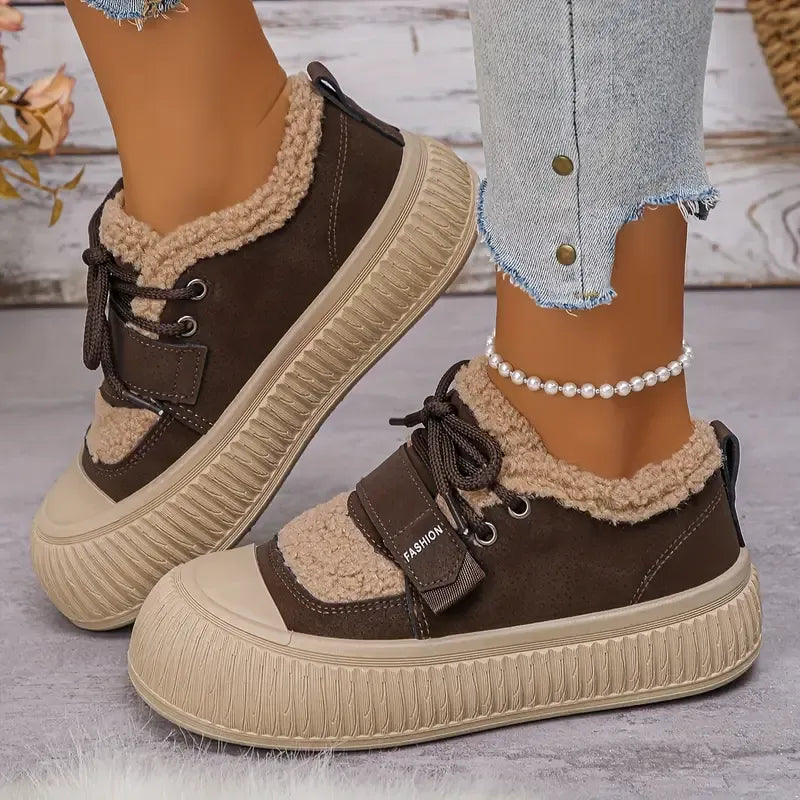 Women's Warm Winter Sneakers – Comfort, Style and Grip 5