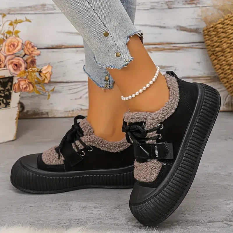 Women's Warm Winter Sneakers – Comfort, Style and Grip 6