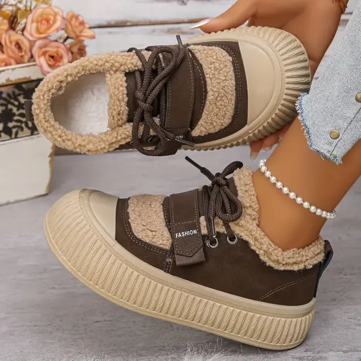 Women's Warm Winter Sneakers – Comfort, Style and Grip 1