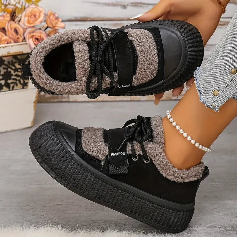 Women's Warm Winter Sneakers – Comfort, Style and Grip 2