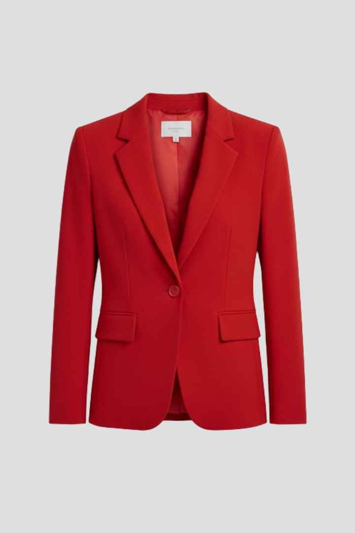 Women’s Blazer with Notched Lapel and Single Button 1