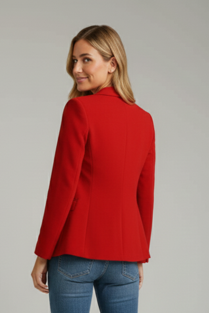 Women’s Blazer with Notched Lapel and Single Button 3