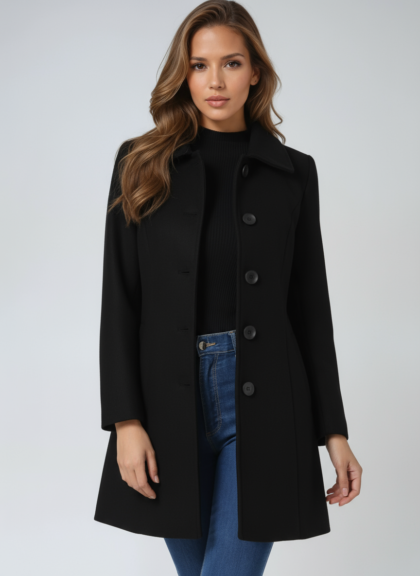Women's Single Breasted Winter Trench Coat 2