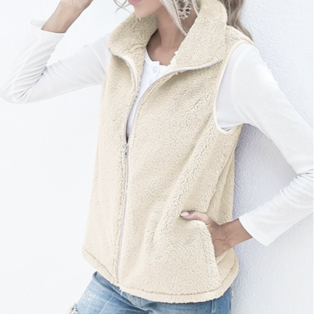 Tessia Women's Fleece Zip-Up Vest – Lightweight and Soft Layer with Warm and Comfortable Fit 3