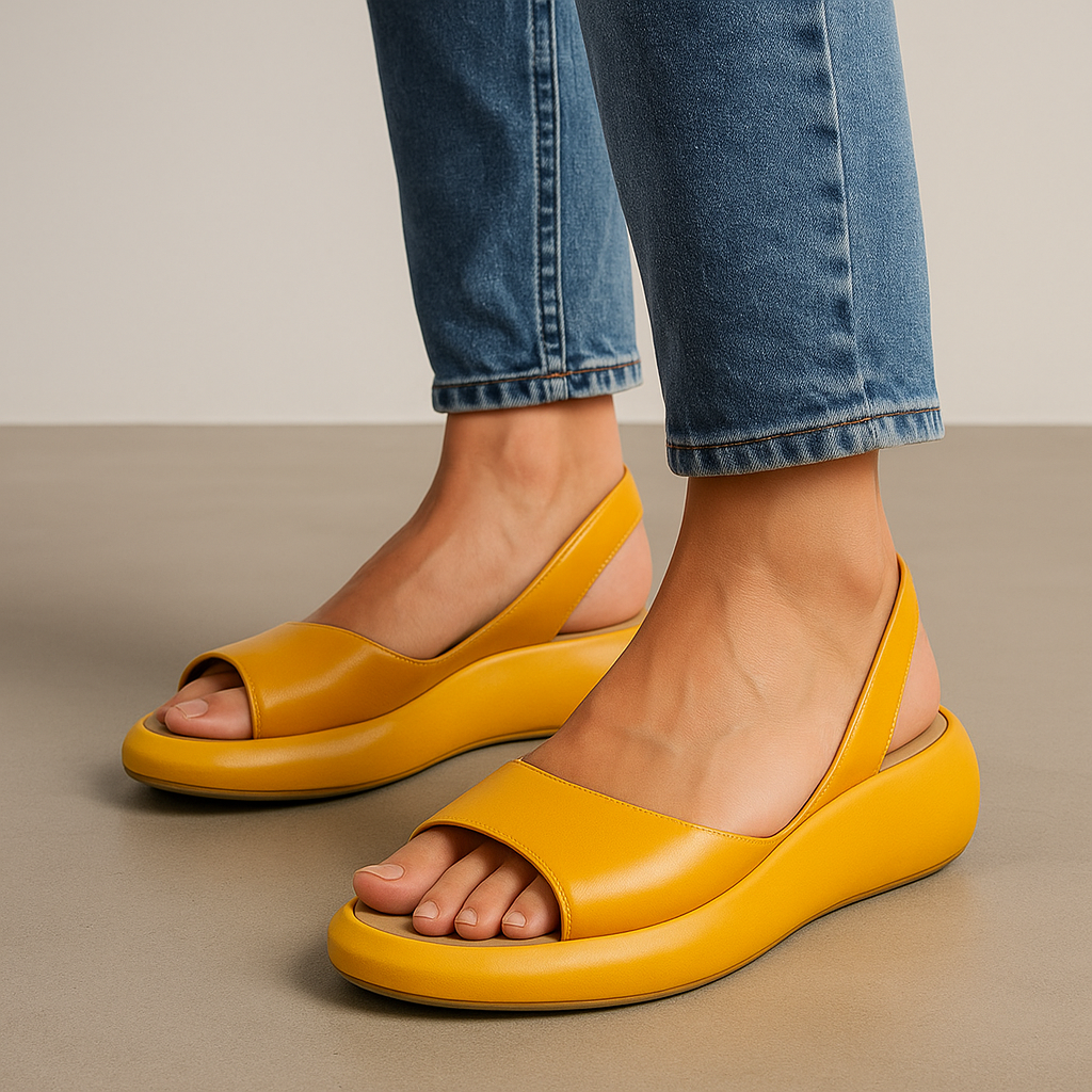 Women's Slingback Wedge Sandals with Open Toe