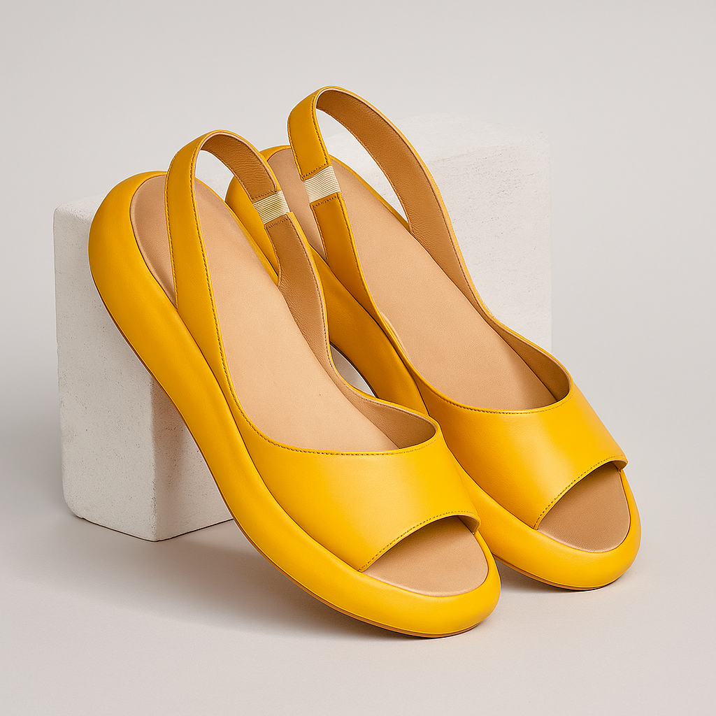 Women's Slingback Wedge Sandals with Open Toe