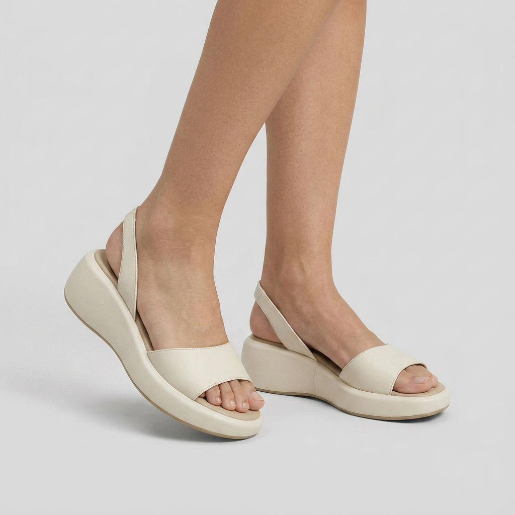 Women's Slingback Wedge Sandals with Open Toe