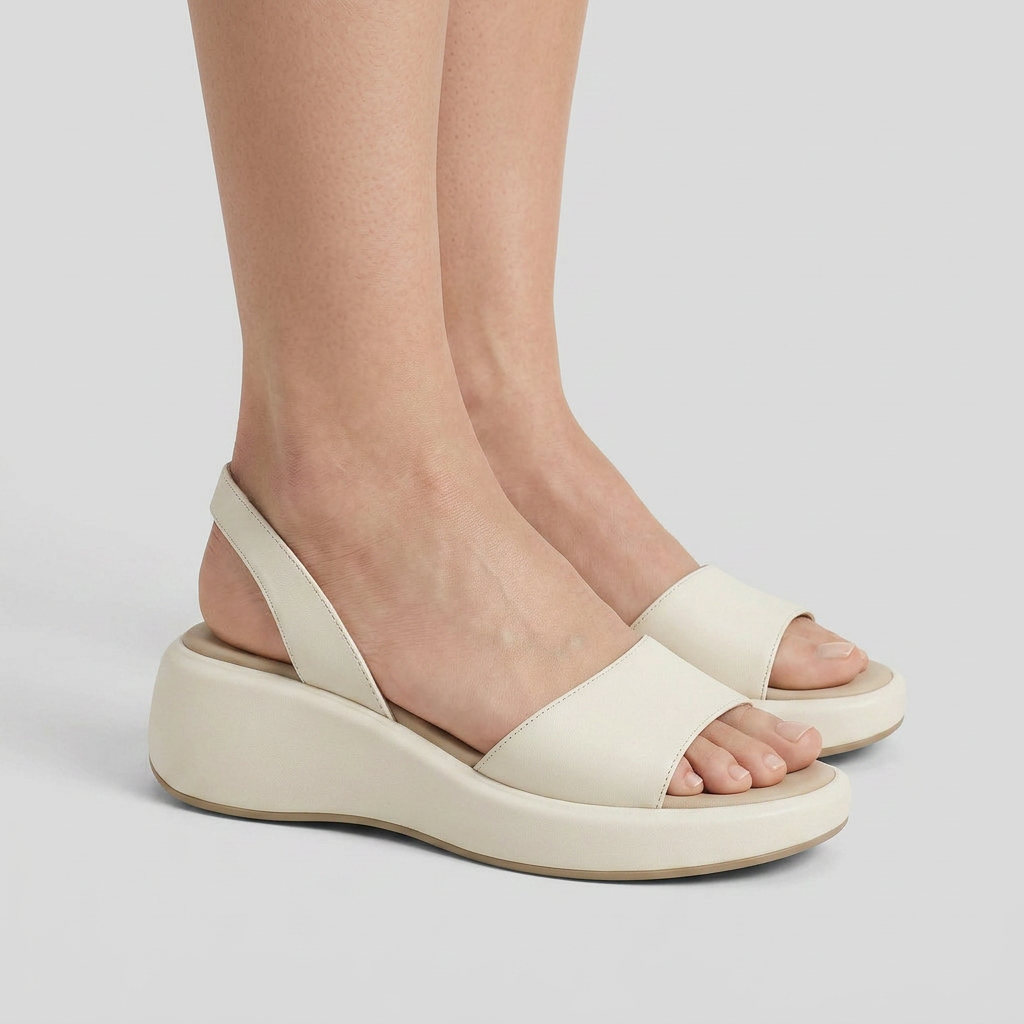 Women's Slingback Wedge Sandals with Open Toe